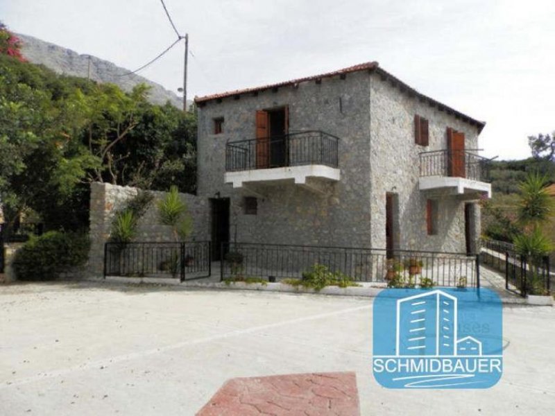 Ag. Paraskevi bei Triopetra Südkreta, Agia Paraskevi: Zweistöckiges traditionelles Steinhaus zu verkaufen Haus kaufen